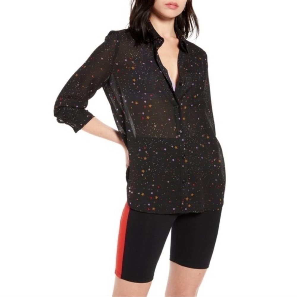 BP x Claudia sulewski star sheer top‎ celestial whimsigoth
